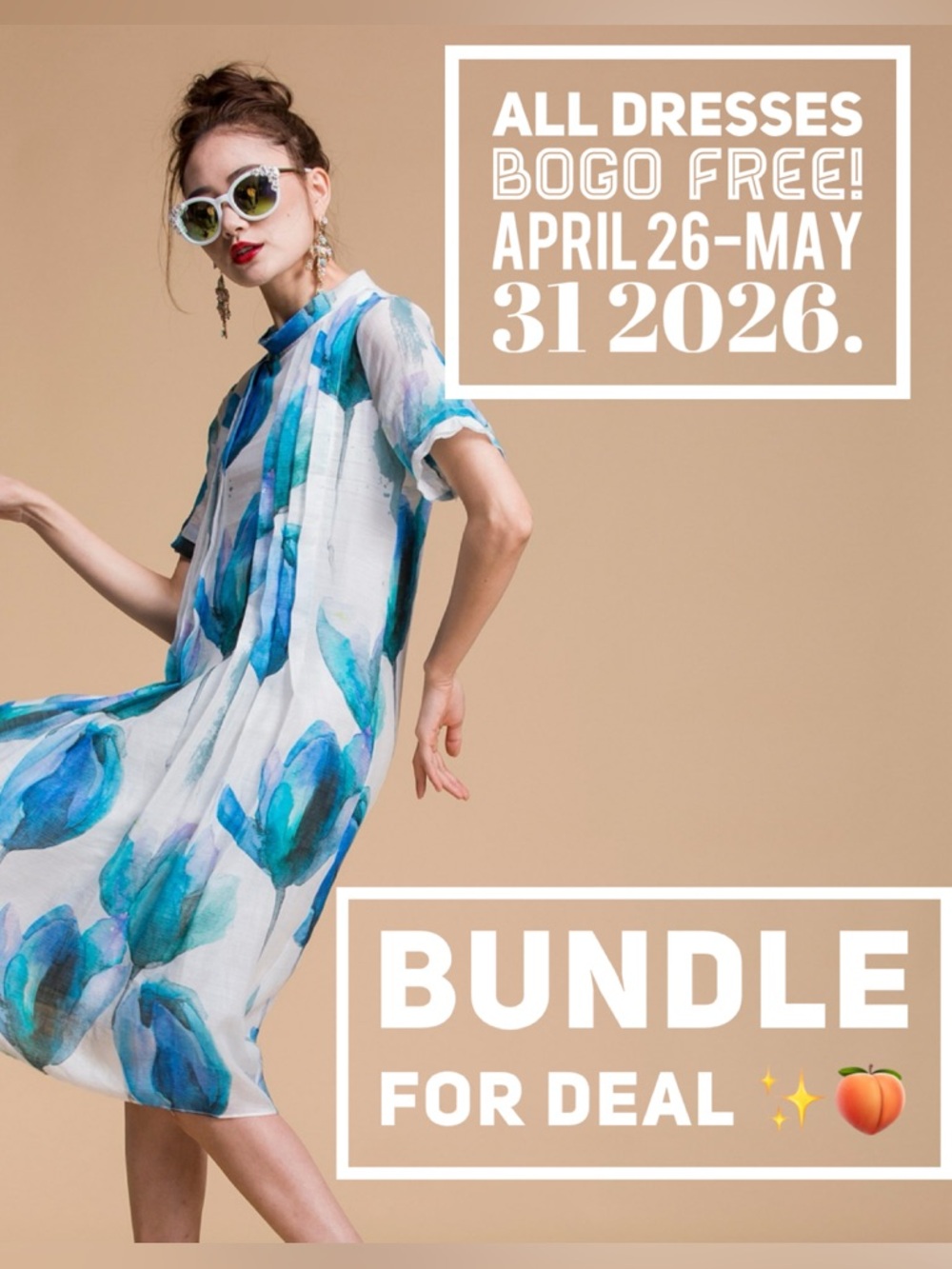 May DRESS Sale! 🛍️ 

BOGO on all dresses ‼️
Closet clear out ‼️